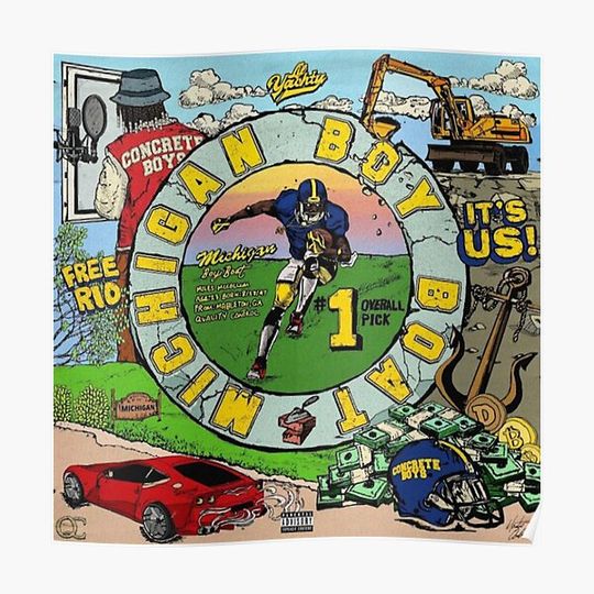 Discover Lil Yachty Michigan Boy Boat Premium Matte Vertical Poster