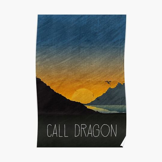 Discover Tamriel Shout - Call Dragon Premium Matte Vertical Poster