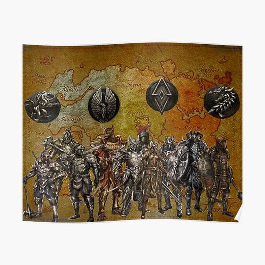 Discover tamriel worriers Premium Matte Vertical Poster