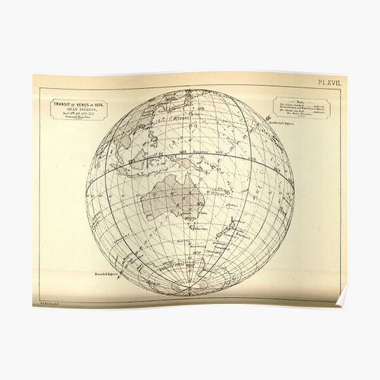 Discover Proctor - The Transit of Venus, 1874 Premium Matte Vertical Poster