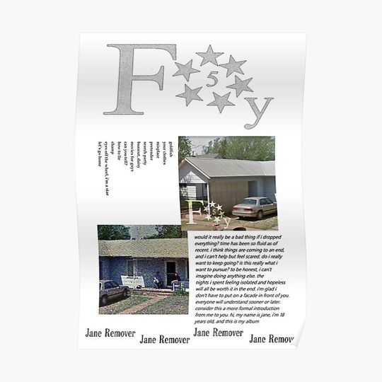 Discover Jane Remover - Frailty (Updated Design) Premium Matte Vertical Poster