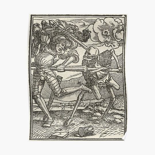 Discover The Dance of Death - Hans Holbein Premium Matte Vertical Poster