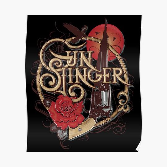 Discover Dark Tower GUNSLINGER Roland Gift Fan Premium Matte Vertical Poster