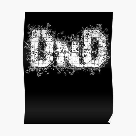 Discover DnD Dungeon Map Premium Matte Vertical Poster