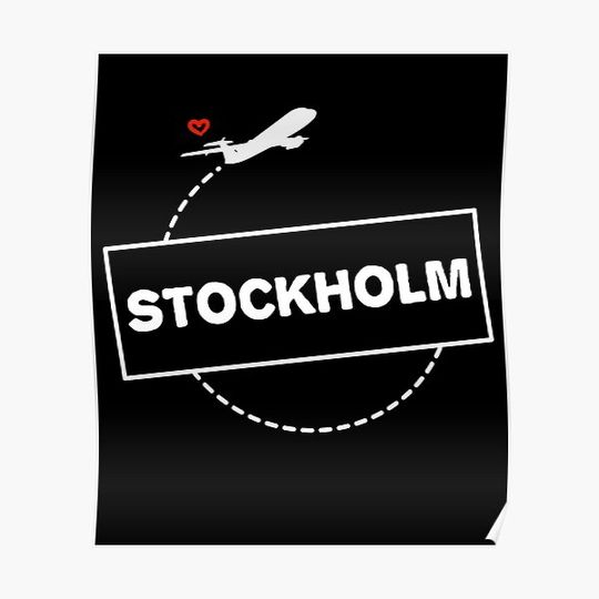 Discover Stockholm airport Premium Matte Vertical Poster
