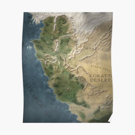 Discover Witcher map III Premium Matte Vertical Poster