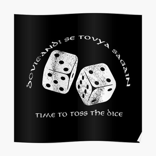 Discover Time To Toss The Dice - Wheel of Time Premium Matte Vertical Poster