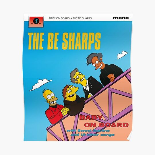 Discover The Be Sharps - Baby on Board Premium Matte Vertical Poster
