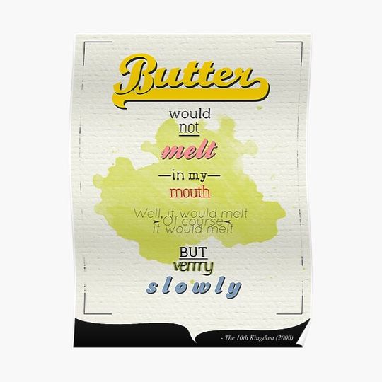 Discover Wolf and Butter Premium Matte Vertical Poster