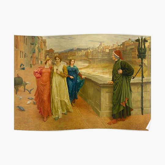 Discover Dante And Beatrice - Henry Holiday Premium Matte Vertical Poster