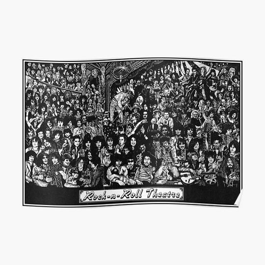 Discover Rock & Roll Theatre Premium Matte  Poster