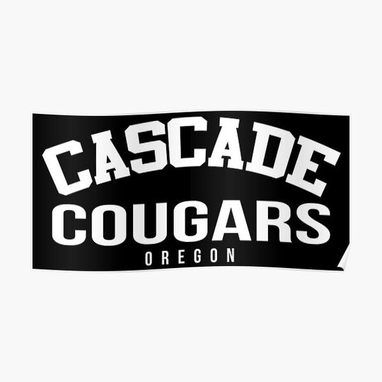 Discover Cascade High School Cougars Premium Matte Vertical Poster