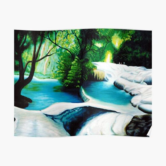 Discover cascade waterfalls Premium Matte Vertical Poster