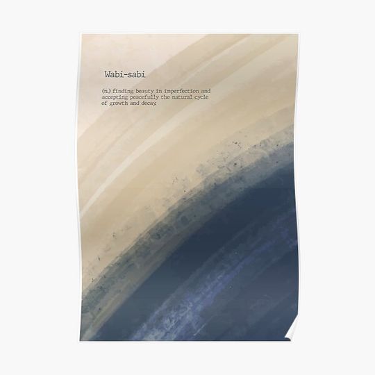 Discover Wabi-Sabi Premium Matte Vertical Poster