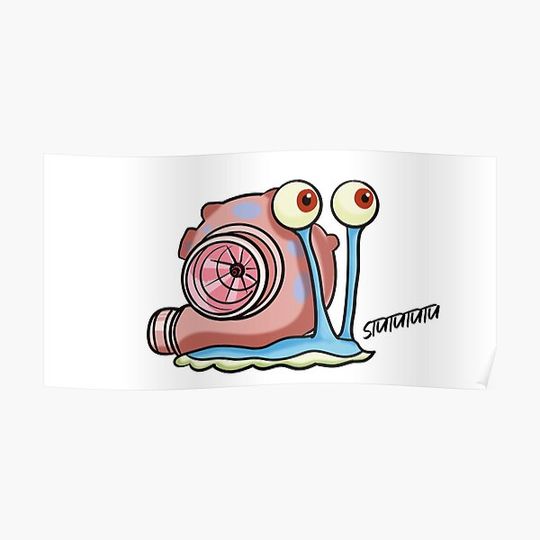 Discover Turbo Snail Art Premium Matte Vertical Poster