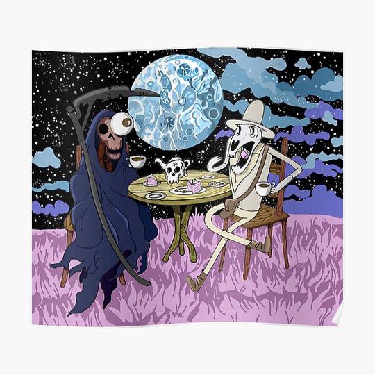 Discover The Tea Party of Death Premium Matte Vertical Poster