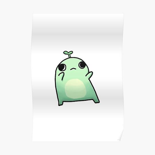 Discover Dancing Frog: Kawaii Gift for Frog Lovers Premium Matte Vertical Poster