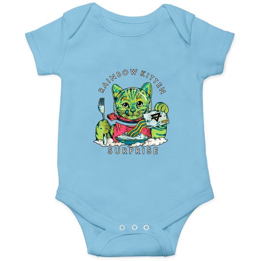 Discover Vintage Rainbow Kitten Surprise Onesies