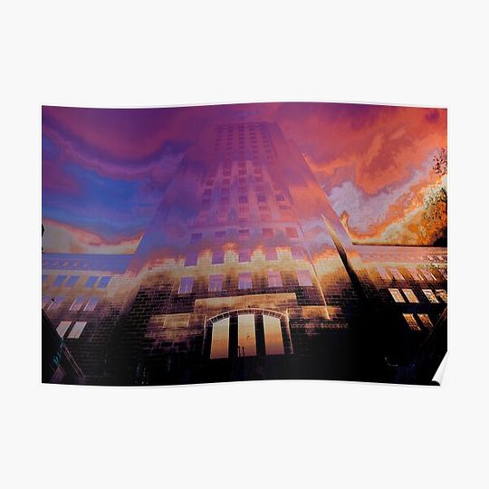 Discover Law Order Night Sunrise Premium Matte Vertical Poster
