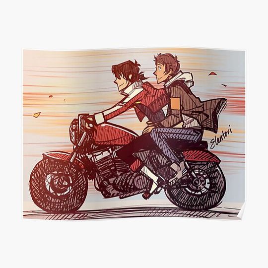 Discover Biker Klance Premium Matte Vertical Poster