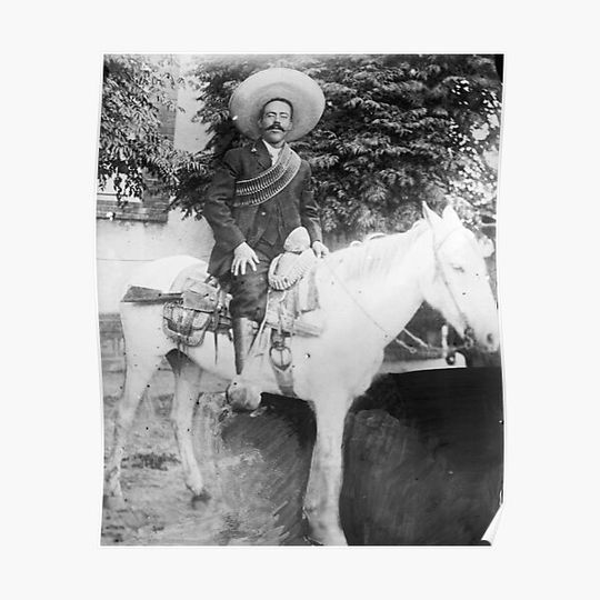 Discover Pancho Villa On Horseback Full Photograph Premium Matte Vertical Poster