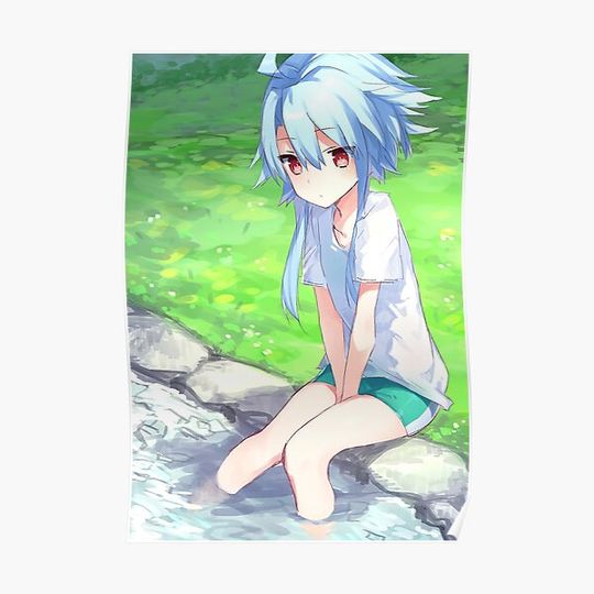 Discover Neptunia Blanc White Heart Premium Matte Vertical Poster