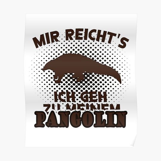 Discover Pangolin Asia love pangolin species saying Premium Matte Vertical Poster