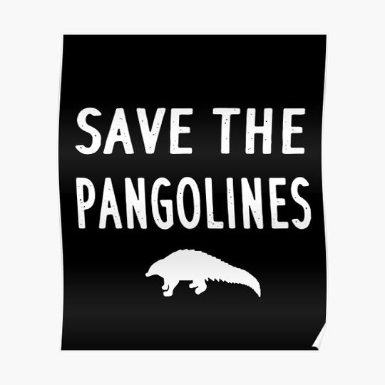 Discover Save the Pangoline Design love image women Premium Matte Vertical Poster