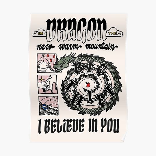 Discover Big Thief - Dragon New Warm Mountain I Believe in You Premium Matte Vertical Poster