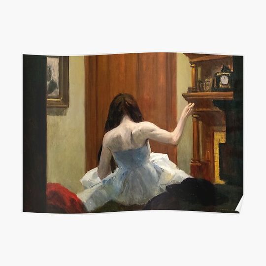 Discover Edward Hopper New York Interior 1921 Premium Matte Vertical Poster