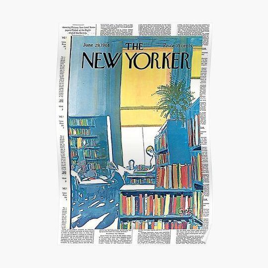 Discover New Yorker Vintage Poster Premium Matte Vertical Poster