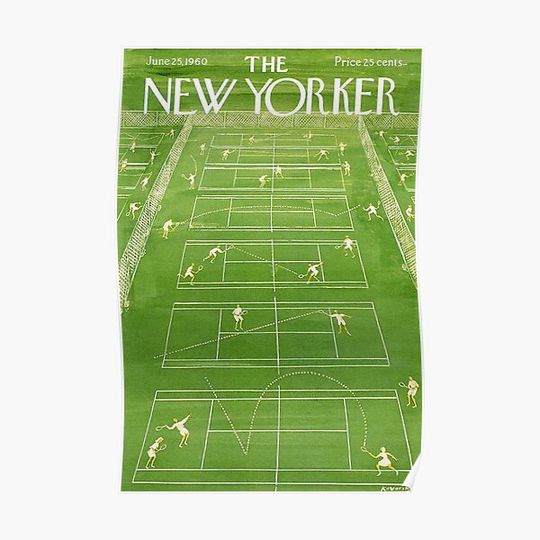 Discover New Yorker Cover - June 25th, 1960 Premium Matte Vertical Poster