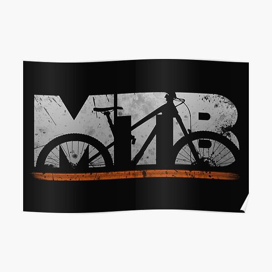 Discover Cool MTB Mountain Bike Mountain Bike Downhill Gift Premium Matte Vertical Poster