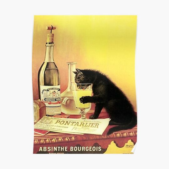 Discover Absinthe Bourgeois Premium Matte Vertical Poster