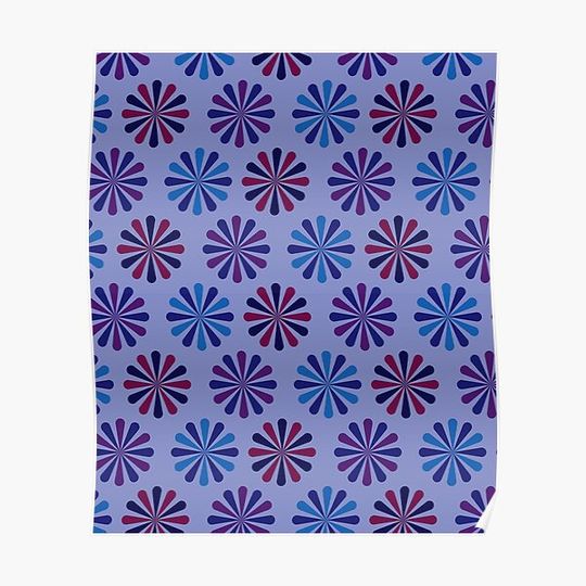 Discover Repeated Geometric Abstract Patterns, Geometric Patterns, Shapes and Patterns Premium Matte Vertical Poster