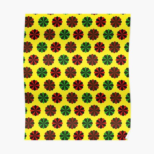 Discover Repeated Geometric Abstract Patterns, Geometric Patterns, Shapes and Patterns Premium Matte Vertical Poster