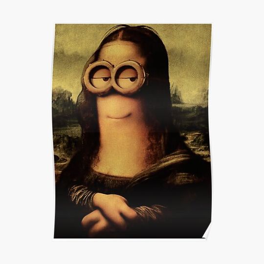 Discover Minion Lisa Poster Premium Matte Vertical Poster