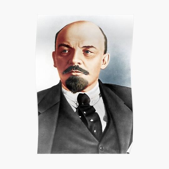 Discover Lenin portrait Premium Matte Vertical Poster