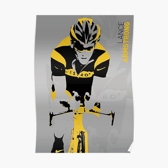 Discover Lance Armstrong Premium Matte Vertical Poster
