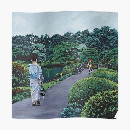 Discover Tokyo Graden Premium Matte Vertical Poster
