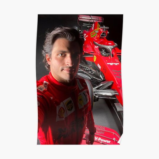 Discover Carlos Sainz Premium Matte Vertical Poster