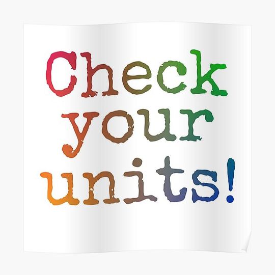 Discover Check your units! Premium Matte Vertical Poster