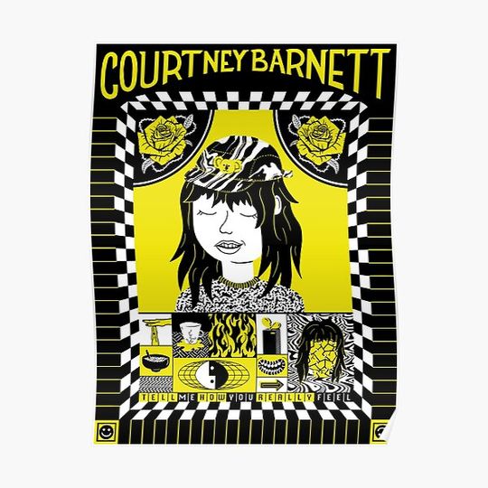 Discover kesuen-Courtney-Barnett-dewean Premium Matte Vertical Poster