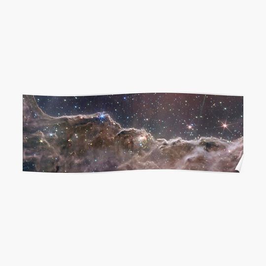 Discover “Cosmic Cliffs” in the Carina Nebula Premium Matte Vertical Poster
