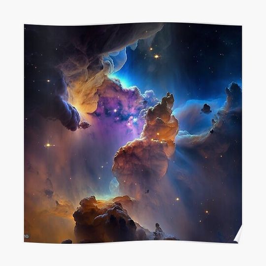 Discover Cosmic Cliffs, Carina Nebula, NGC 3324 (James Webb/JWST) — space Premium Matte Vertical Poster