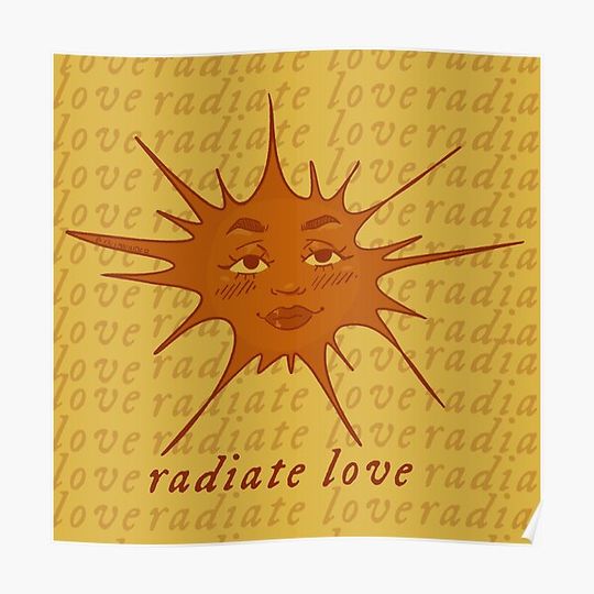 Discover Radiate Love - Ram Dass Premium Matte Vertical Poster
