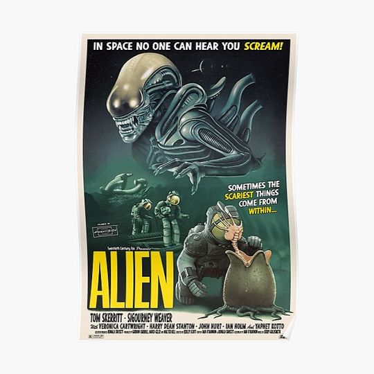 Discover Alien (1979) Premium Matte Vertical Poster