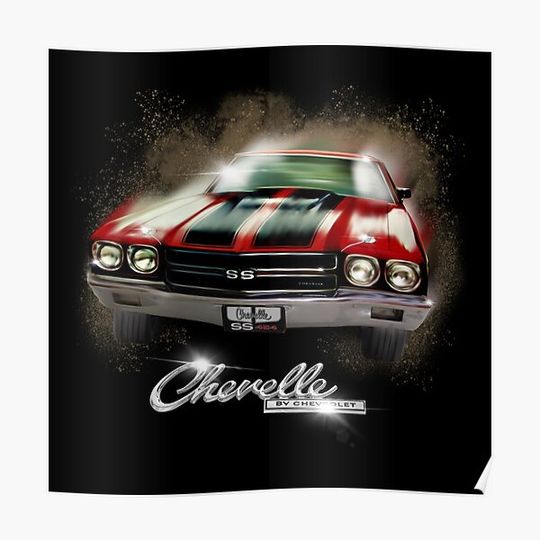 Discover 1970 Chevelle SS 454 design by UrbanHero Premium Matte Vertical Poster