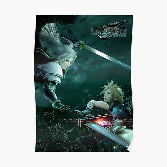 Discover FF7 Remake Poster Premium Matte Vertical Poster