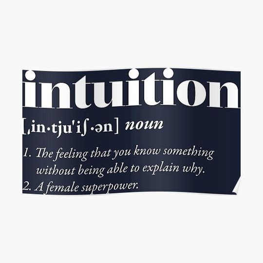 Discover Intuition (dark) Premium Matte Vertical Poster